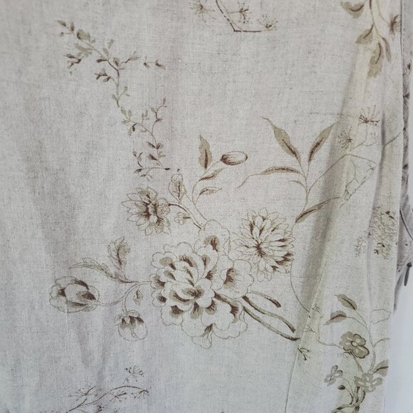 Gap Womens 100% Linen Maxi Dress Size 6 Floral Sleeveless Beach Minimalist Boho - Picture 5 of 14